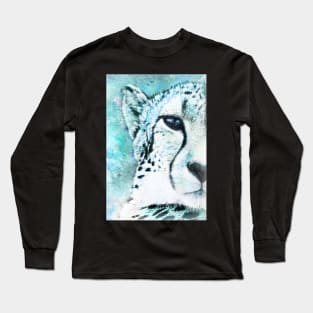 Frosty Cheetah Long Sleeve T-Shirt